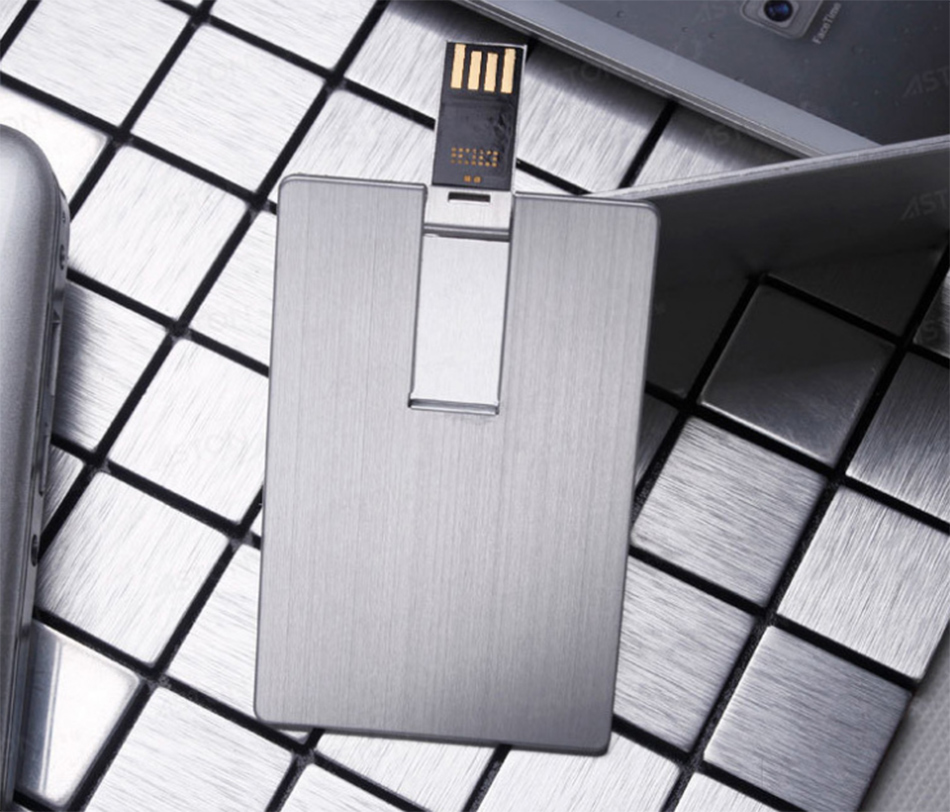 金屬髮絲名片碟USB-0516